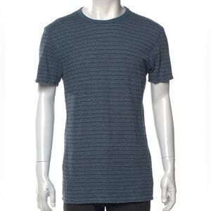 Outerknown Organic Cotton Blue Striped Short Sleeve Tee